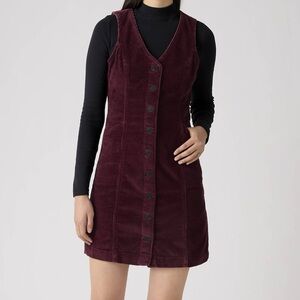 Levi's Burgundy Corduroy Mini Dress